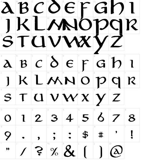 After the stonecutter years, scribes were born, and started. Aniron Font Download