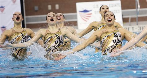 Ohio State Synchronized Swimming Ready For Next Routine After Th