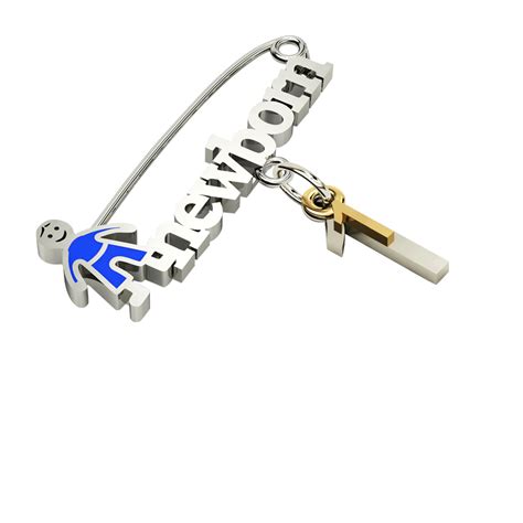 Baby safety pin, boy