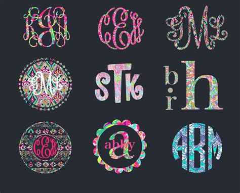 Fast and easy tips to get you started. Patterned Monogram Decal for your car window, cell phone ...