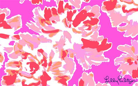 Lilly Pulitzer Floral Desktop Wallpaper