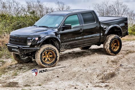 Had to do a little cutting in fenderwell to have turning clearance & also has spacers. 2014 Ford F-150 SVT Raptor on ADV.1 Wheels - LUX Garage ...