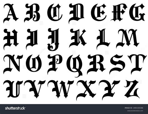 17,919 Old English Font Images, Stock Photos & Vectors | Shutterstock