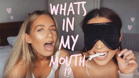 Whats In My Mouth Challenge Sophia And Cinzia Youtube