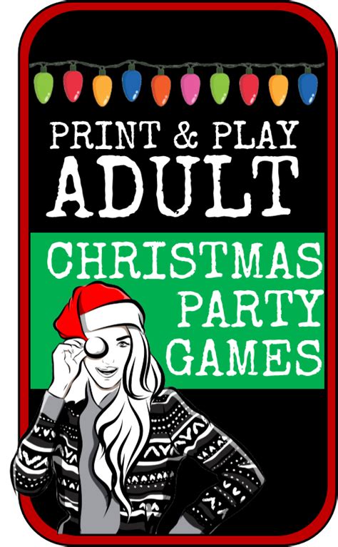 Adult Christmas Party Games Ideas And Printables