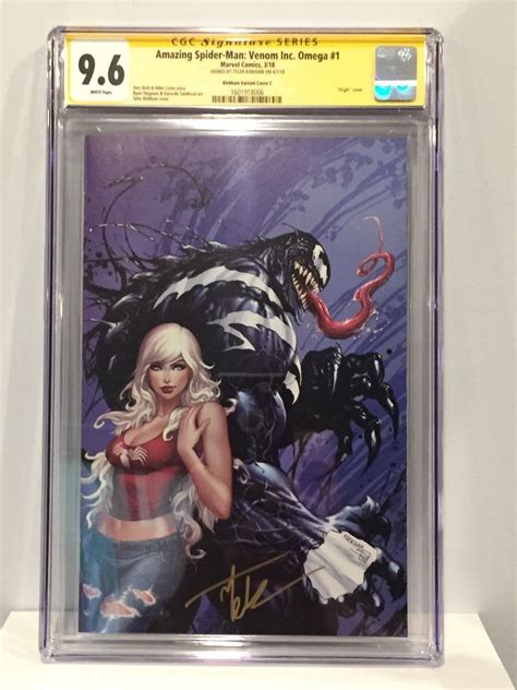 Comicsvalue Com Amazing Spider Man Venom Inc Omega CGC SS Signed By Tyler Kirkham