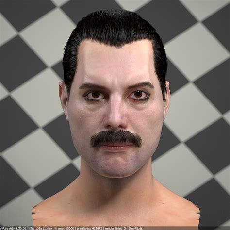 Queen singer freddie mercury was fiercely protective of his privacy, and he continued to guard it jealously even as his health succumbed to the ravages of ai. 3d ART: The 3d model of Freddie Mercury singer head.