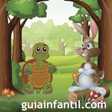 La Liebre Y La Tortuga Fábulas Ilustradas Para Niños Rabbit And