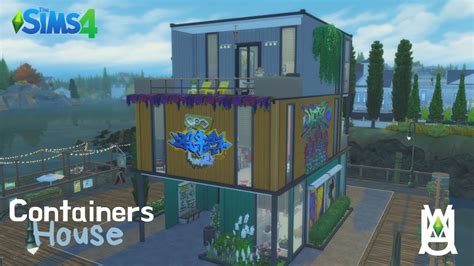 Containers House 🚚⚓ Stop Motion Speed Build The Sims 4 Youtube