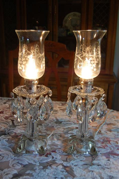 Outdoor solar hanging candle copper table lantern garden led light lamp patio. Vintage boudoir crystal glass prisms lamps 2.5" teardrops ...
