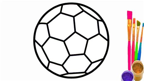 Learn Colors With Soccer Balls For Children How To Draw Soccer Balls