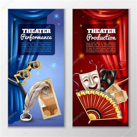Theatre Banners Set Stock Vector Image By ©macrovector 93123458