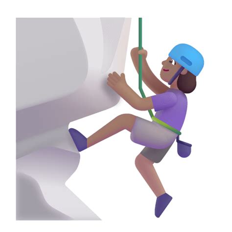 Woman Climbing 3d Medium Icon Fluentui Emoji 3d Iconpack Microsoft