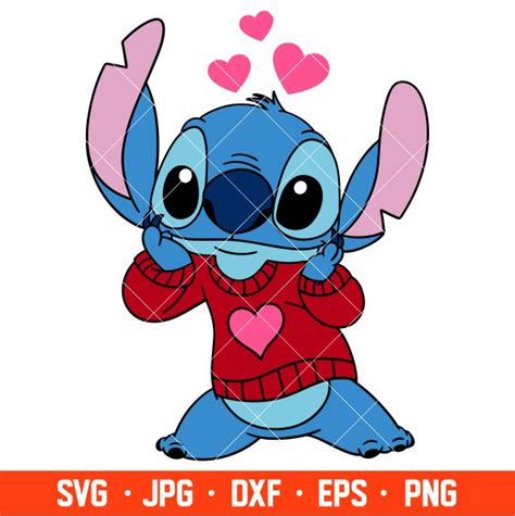 In Love Stitch Svg, Love Svg, Valentine’s Day Svg, Disney Svg, Cricut