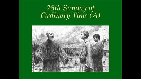 Th Sunday Of Ordinary Time A Youtube