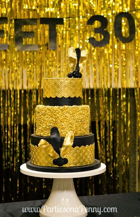 The Top 23 Ideas About Black And Gold 30th Birthday Decorations Home