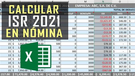 Calculo Isr Nomina Printable Templates Free