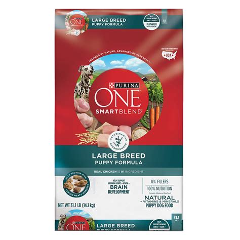 Our dry puppy food for large breeds has 100% nutrition and 0% fillers. Purina ONE SmartBlend Large Breed Puppy Formula Dry Dog ...