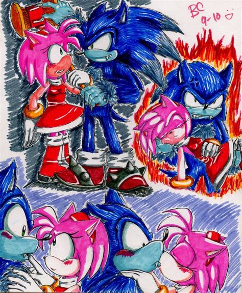 Sonic Art Sonic And Amy Sonic Unleashed
