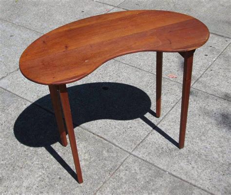 Kidney shaped tray is on the table to it. UHURU FURNITURE & COLLECTIBLES: SOLD Kidney Shaped Table - $30