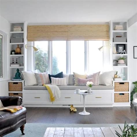 Built In Window Seat And Shelves Crazy Wonderful Window Seat Design