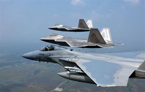 Raptors And F 15 Langley Air Force Base Aircraft Military Aircraft