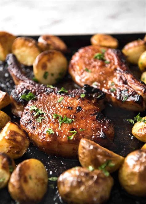 They're simple to make and turn out perfectly juicy and delicious. Oven Baked Pork Chops with Potatoes | Recipe | Baked pork ...