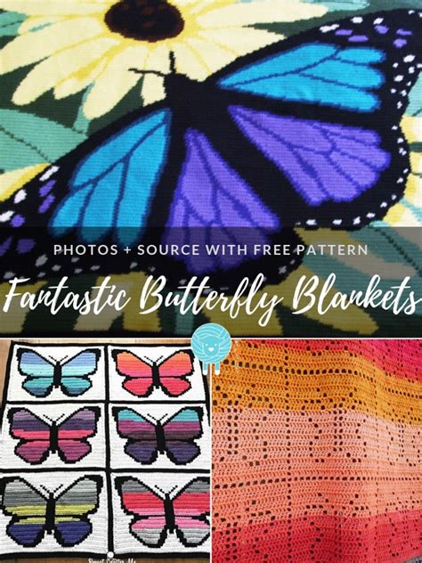 Fantastic Butterfly Blankets Free Crochet Patterns