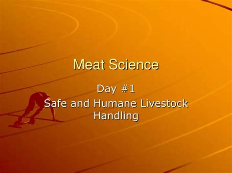 Ppt Meat Science Powerpoint Presentation Free Download Id 1073924