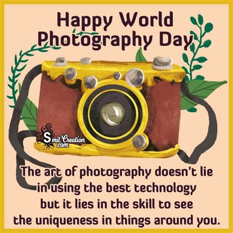 Happy World Photography Day Message