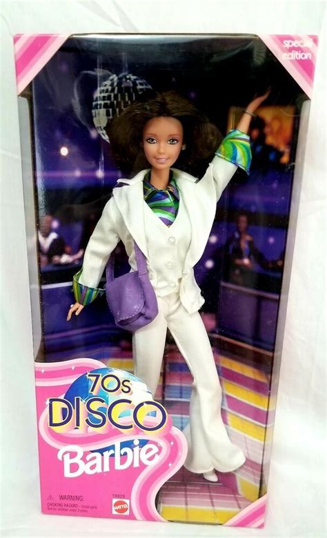 70s Disco Barbie Brunette 1998 Nrfb Special Edition Mattel Dolls