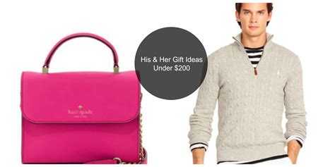 We have gift ideas for her for every occasion including gift sets for her, jewellery, books, fashion accessories, sports gear, games, and affordable leather gifts for her. His & Her Gift Ideas Under $200 | Stylish Curves