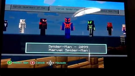 Minecraft Xbox Marvel Spider Man Skin Pack Reveiw Youtube