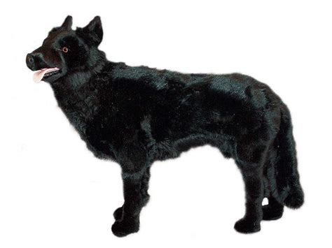 Recklessly Black German Shepherd Soft Toy