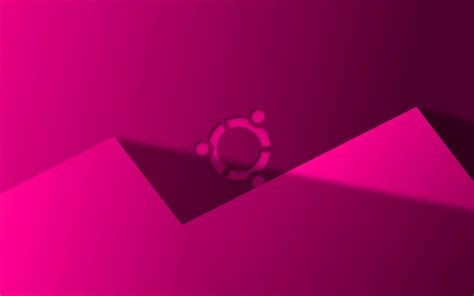 Download Wallpapers 4k Ubuntu Purple Logo Minimal Linux Purple