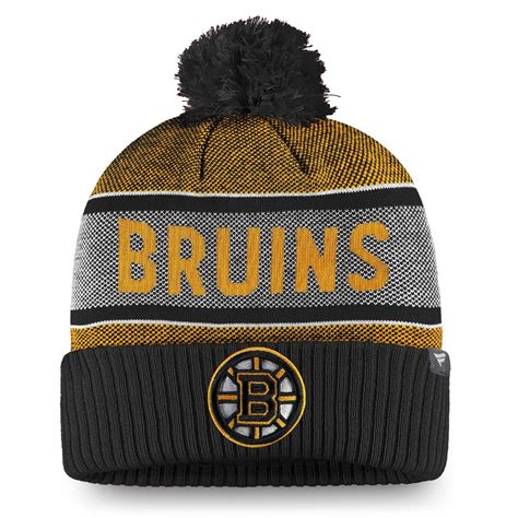 Mens Fanatics Branded Black Boston Bruins Team Pride Cuffed Knit Hat