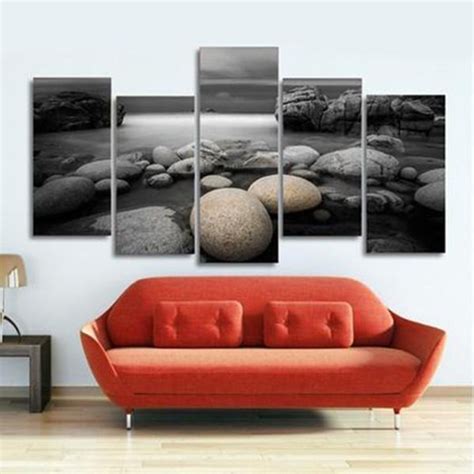 Modular Canvas Paintings Wall Art Hd Prints Poster 5 Pieces Beach