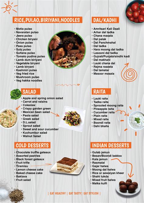 Here we are sharing with you the trending indian wedding food menu list, just select the ones that fits in your needs. Catering - Delhi Live London