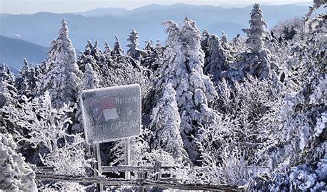 The First Snowfall Of The Season Reported Today In North Carolina