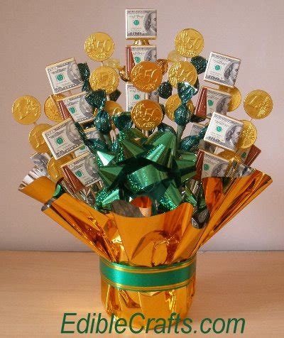 Put glue dots (i used 2) on the back of a gift card and then press firmly onto the foam flower. DIY Candy Bouquets - FamilyCorner.com Forums