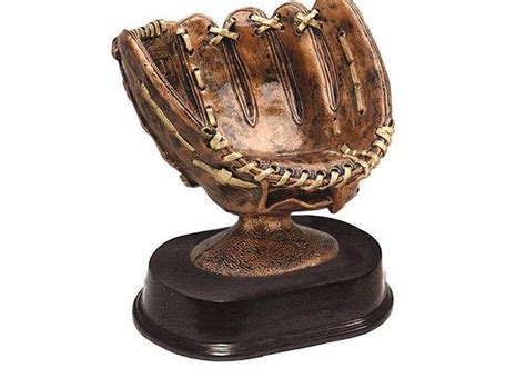 Baseball Bronze Glove Ball Holder Trophy Rx680ab By Decade Awardsyour