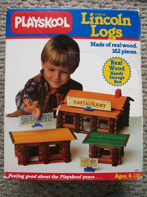 Vintage Original Lincoln Logs Playskool Western Style 1989 Real