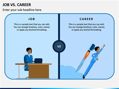 Job Vs Career Powerpoint Template