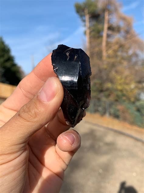 Obsidian Volcanic Glass See Through Etsy