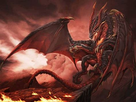 Character Fantasy Dragon Red Dragon Dragon Art