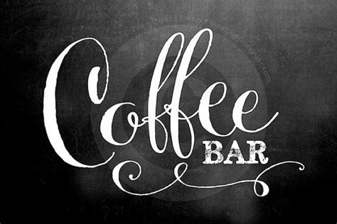 Coffee Bar Sign 2 Sizes And Labels Set 2 Styles Etsy Coffee Bar