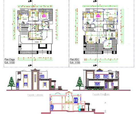 Residence Project Detail View Dwg File Cadbull