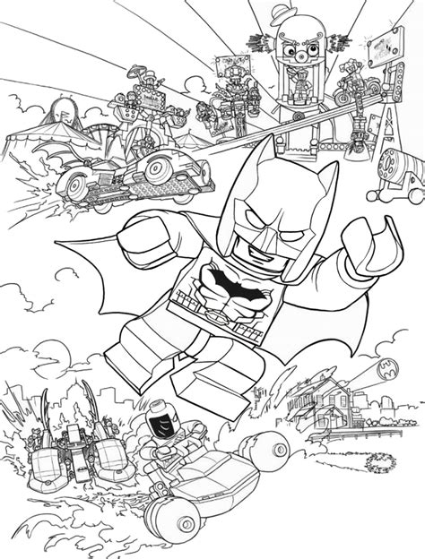 Lego Batman Coloring Pages Printable