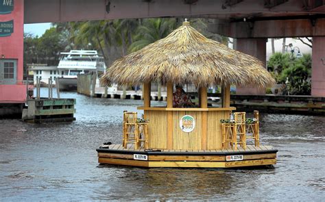 Tiki Hut Boat Makes Waves In Fort Lauderdale Video Sun Sentinel