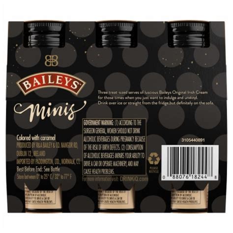 Baileys Minis The Original Irish Cream Liqueur 3 Bottles 100 ML Kroger